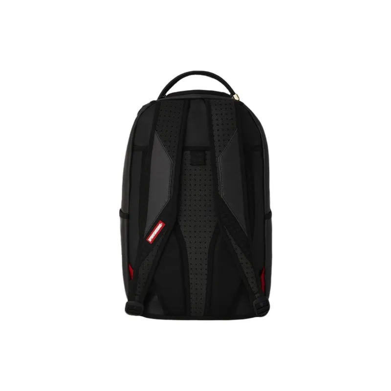 SPRAYGROUND Artificial Leather Backpack Unisex Black-4