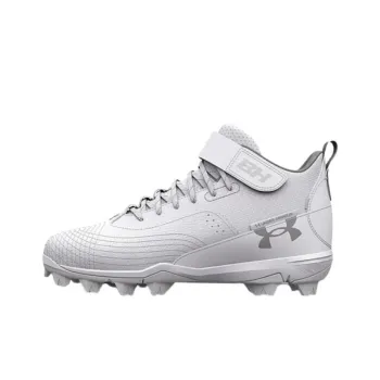 Under Armour Harper Cushioning, Wear Resistant Mid Top Training Shoes Men's White
