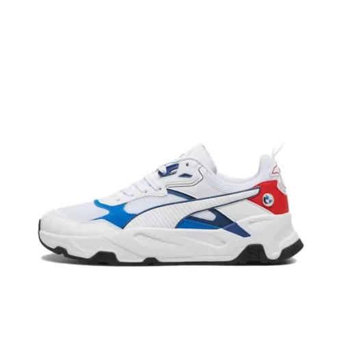PUMA BMW M Motorsport Anti Slip Wear Resistant Low Top Casual Shoes Unisex White