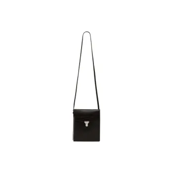 Lemaire Cow Leather Shoulder Bag Crossbody Bag Large Size Unisex Espresso Color