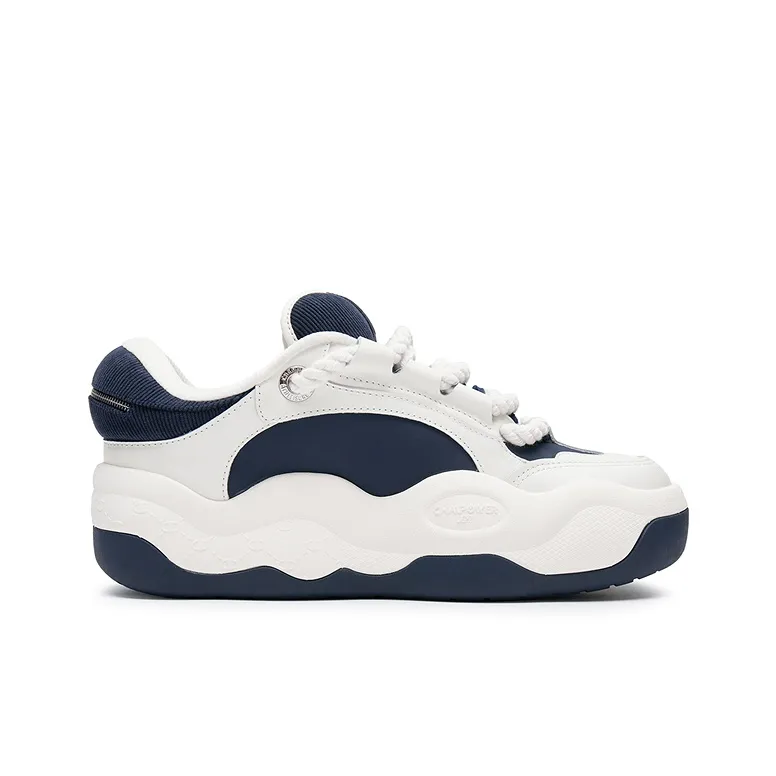 Champion CloudNine Cotton V1 Skateboard Shoes Men's Cream White/Obsidian Blue-1