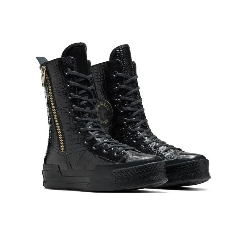 Converse Women's Chuck 70 Plus X High 'Black Croc'-2