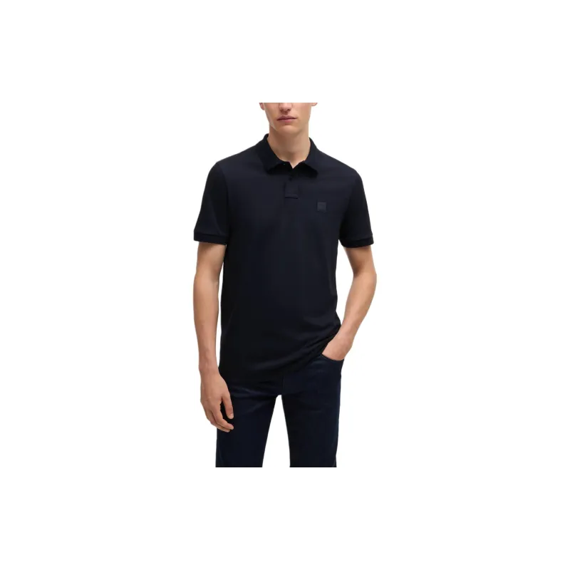 HUGO BOSS Logo Patch Short Sleeved Polo Shirt-8