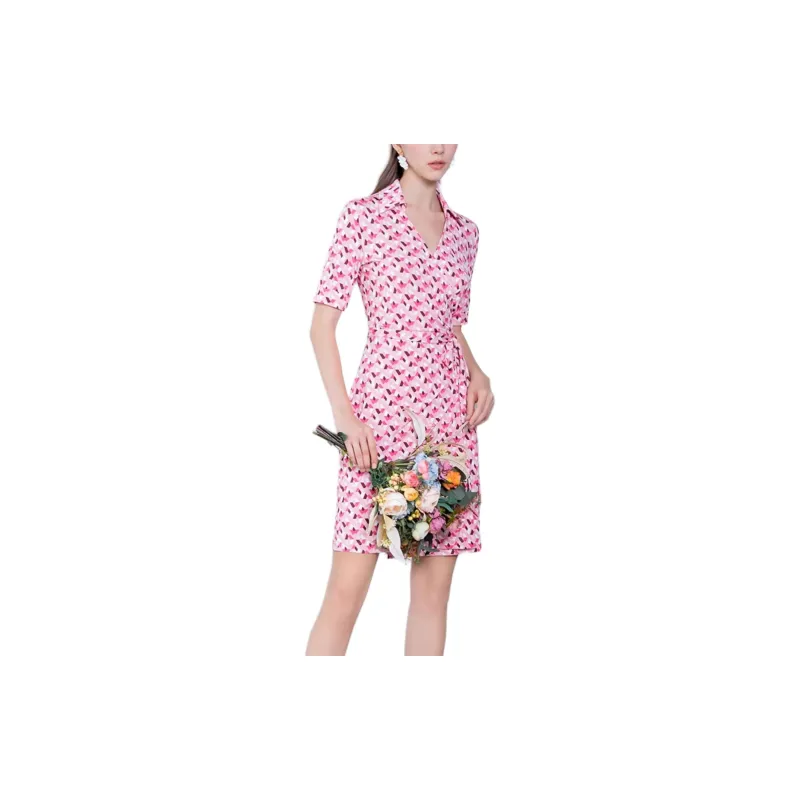BESIONIA SS23 Short Sleeved Dresses Women's Pink-2