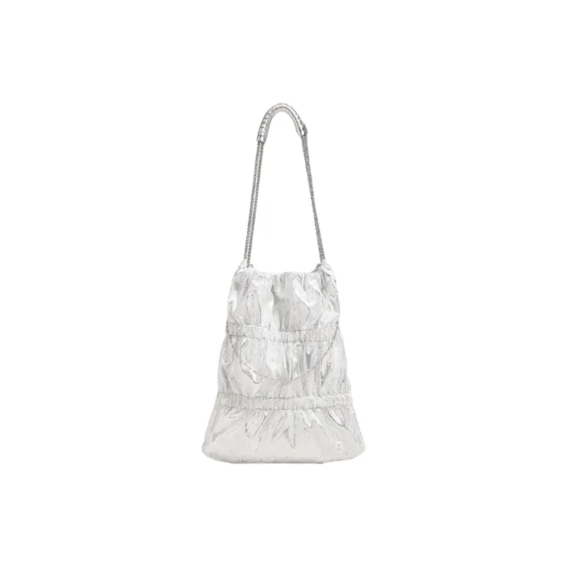 NOMK PU Handbag, Shoulder Bag Women's White/Black-4