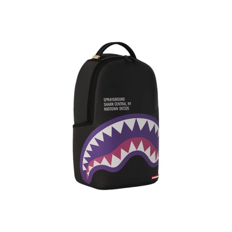 SPRAYGROUND Artificial Leather Backpack Unisex Black-1