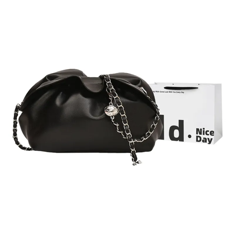 SWIMADE PU Crossbody Bag Women's Pearl White/Pearl Pink/Black/Silver-9