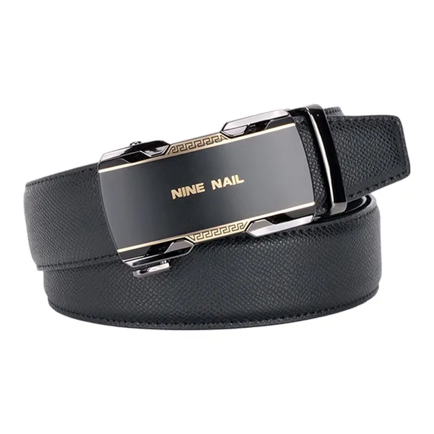 NINE NAIL Cow Leather Leather Belts Men's Width  3.5cm-0