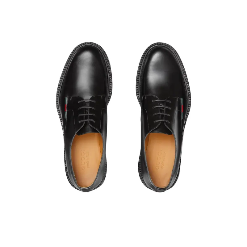GUCCI Dress Shoes Men Low Top Black-3
