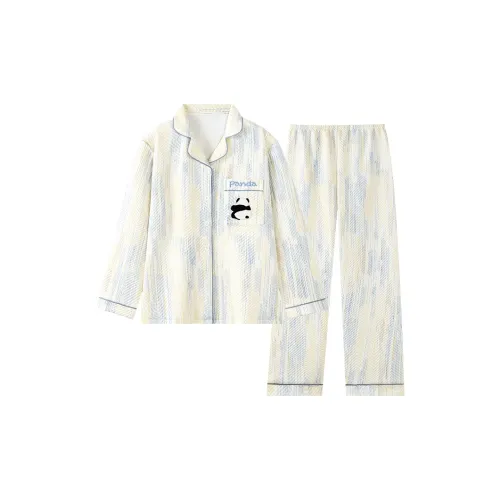 Han Ziduo Pajama Set Women's Simple White