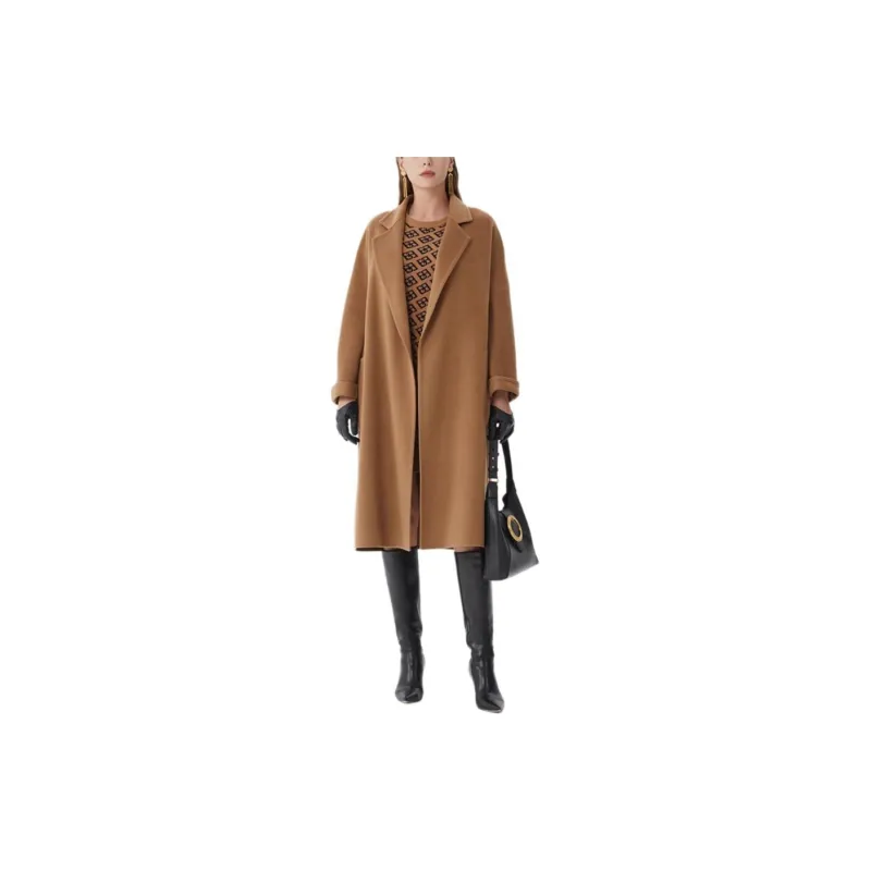 BESIONIA FW21 Coats Women's Camel-1