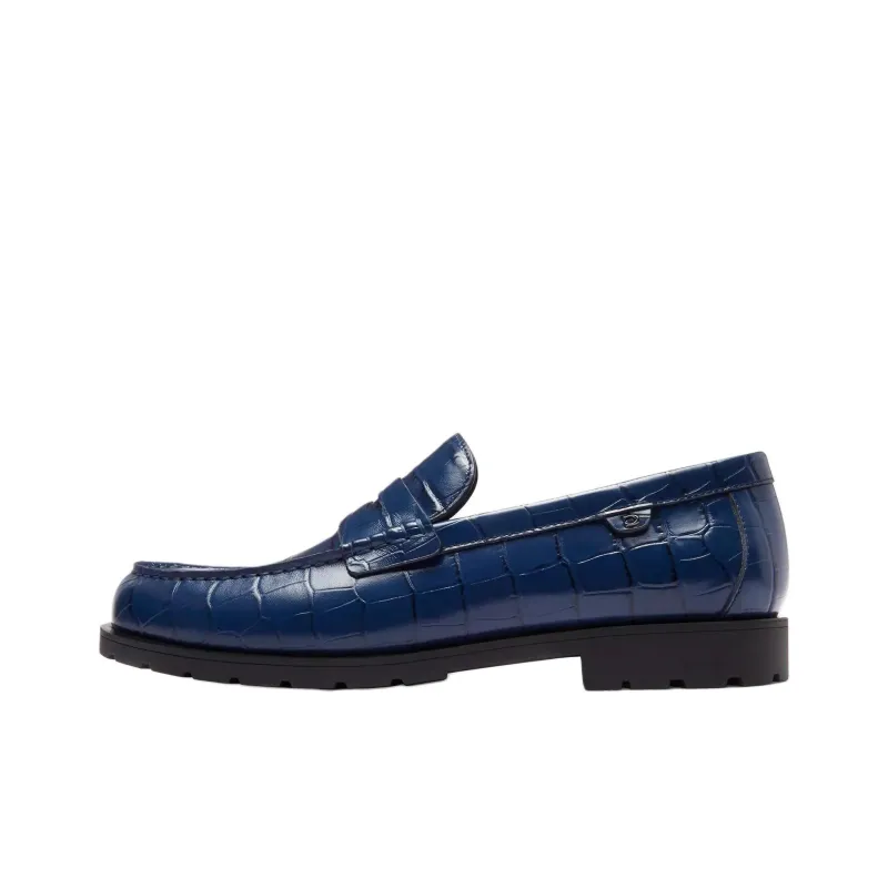 COACH Loafers Men Blue-0