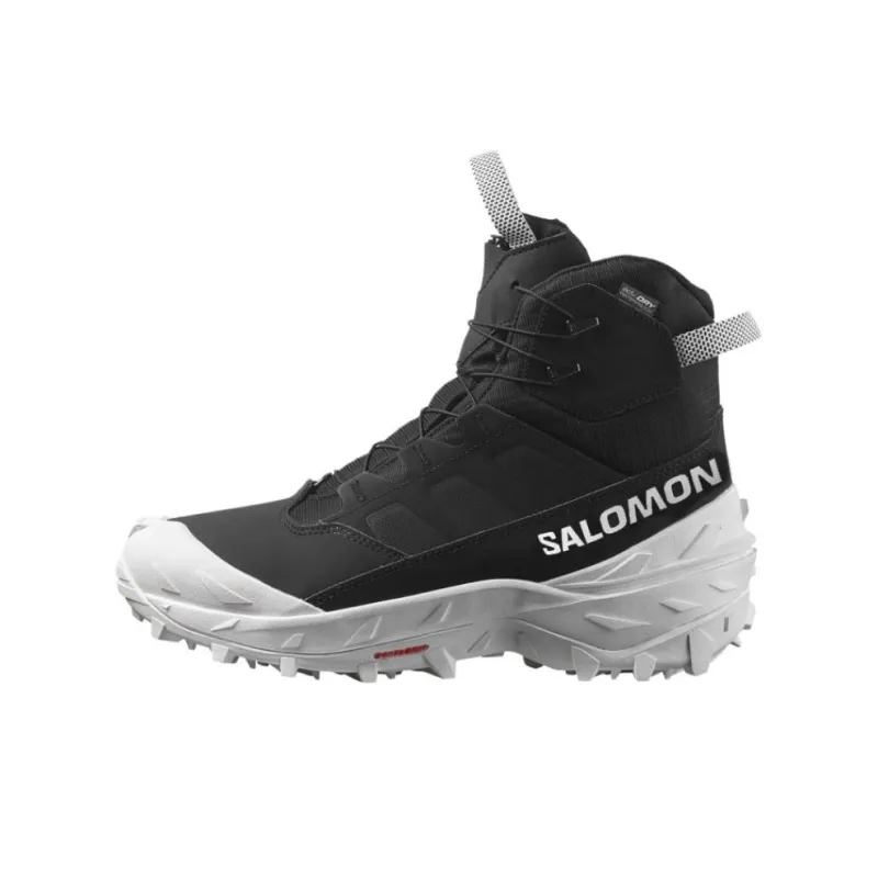SALOMON Anti Slip Wear Resistant High Top Hiking Shoes Men's Black-0