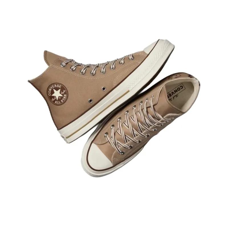 Converse 1970s Anti Slip Wear Resistant High Top Canvas Shoes Unisex Brown-3