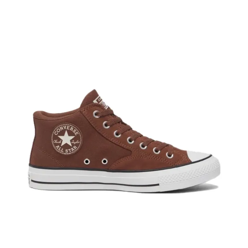 Converse All Star Anti Slip Wear Resistant Mid Top Canvas Shoes Unisex Brown-1