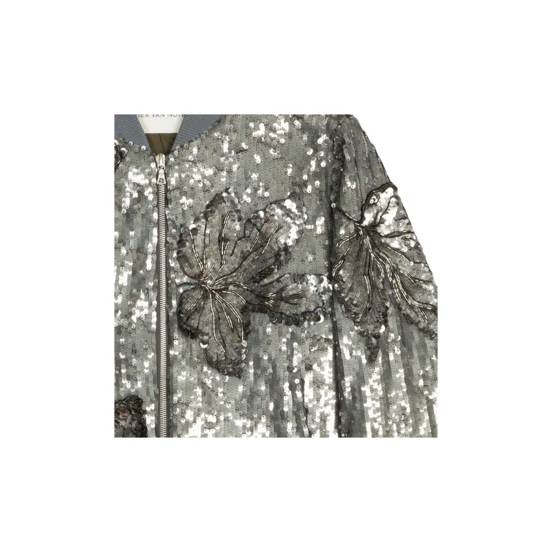 DRIES VAN NOTEN FW24 Jackets Coats Men's Silver-4