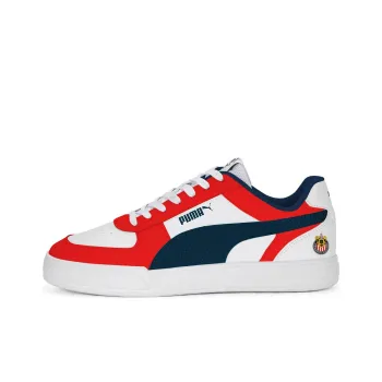 PUMA Chivas Anti Slip Wear Resistant Low Top Skateboard Shoes Unisex Red White