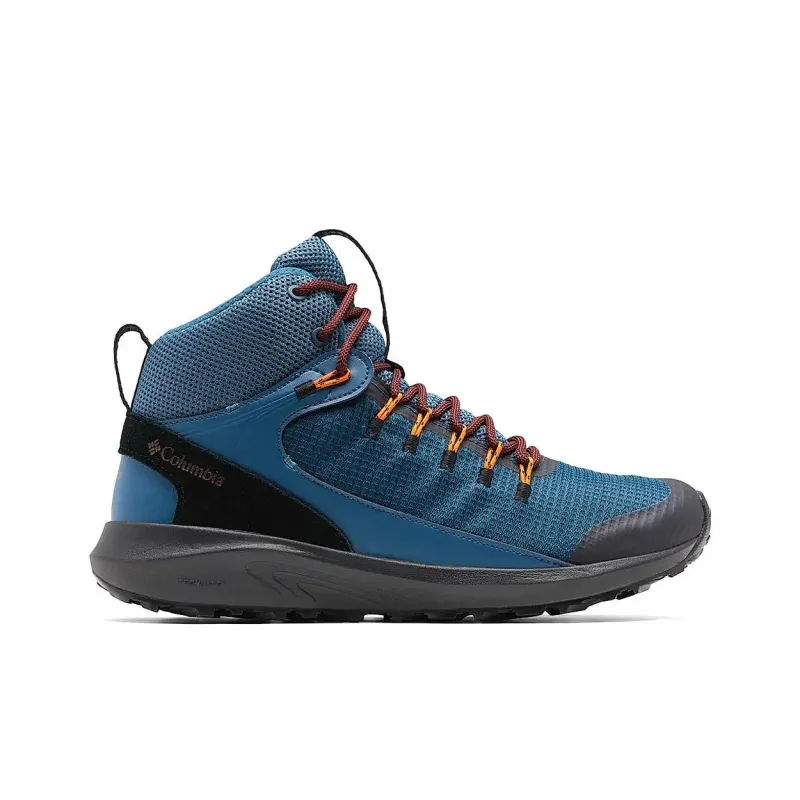 Columbia Trailstorm Water-Resistant Support Mid-Top Trekking Shoes Men's Blue-1
