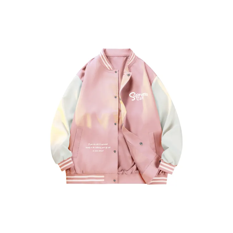 Supremo Cat Baseball Jacket Unisex-5