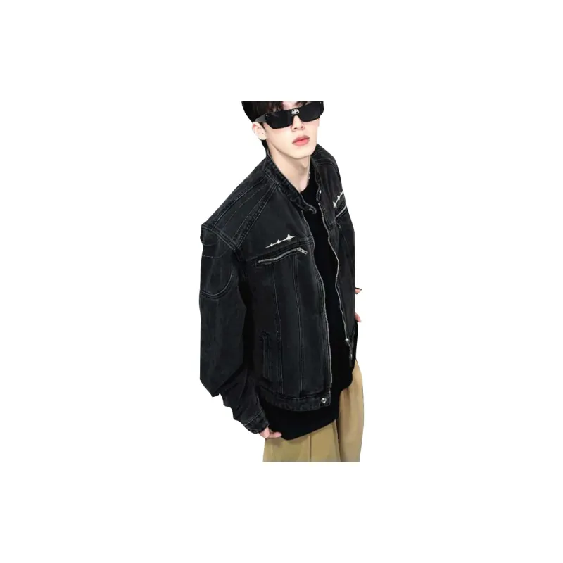 TESTUNG Denim Jackets Unisex-1