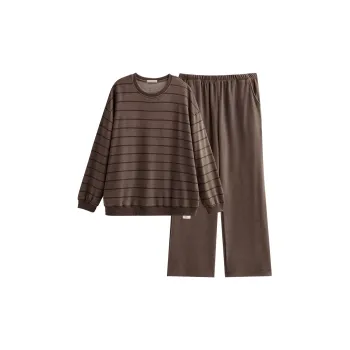 Same Language Pajama Set Men's Tea Brown