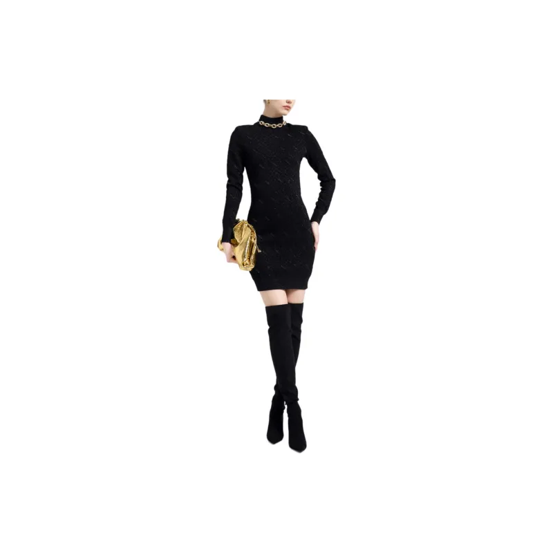 BESIONIA FW23 Long Sleeved Dresses Women's Black-1