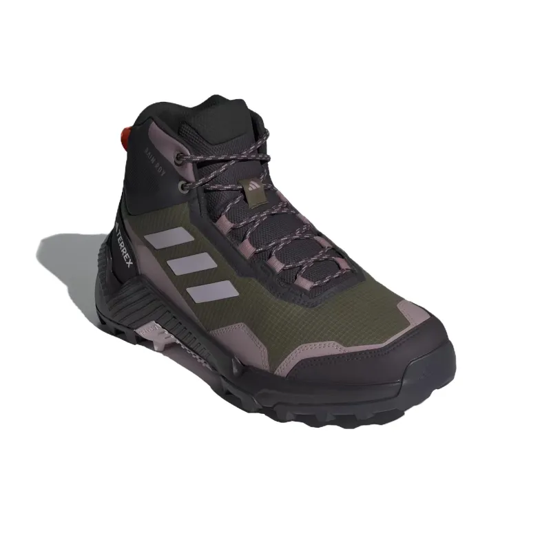 Adidas Terrex Eastrail 2.0 Anti Slip Wear Resistant Mid Top Hiking Shoes Women's Green Black-2