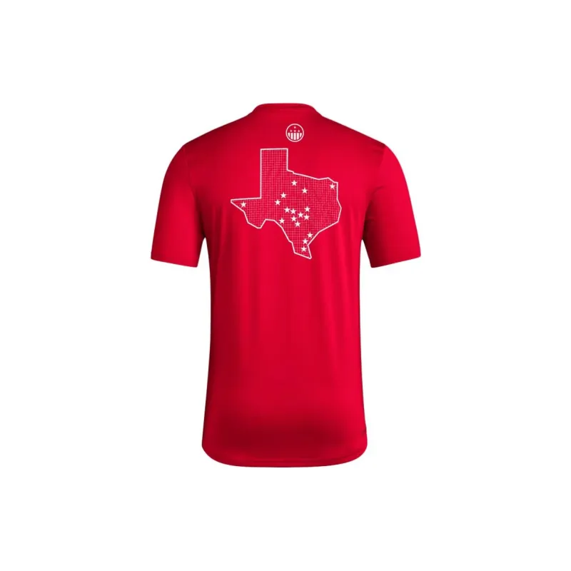 Adidas Free Shipping With AdiClub Texas Tech Short Sleeve Pre-Game Tee-1