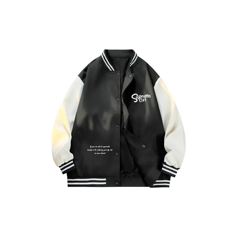 Supremo Cat Baseball Jacket Unisex-1