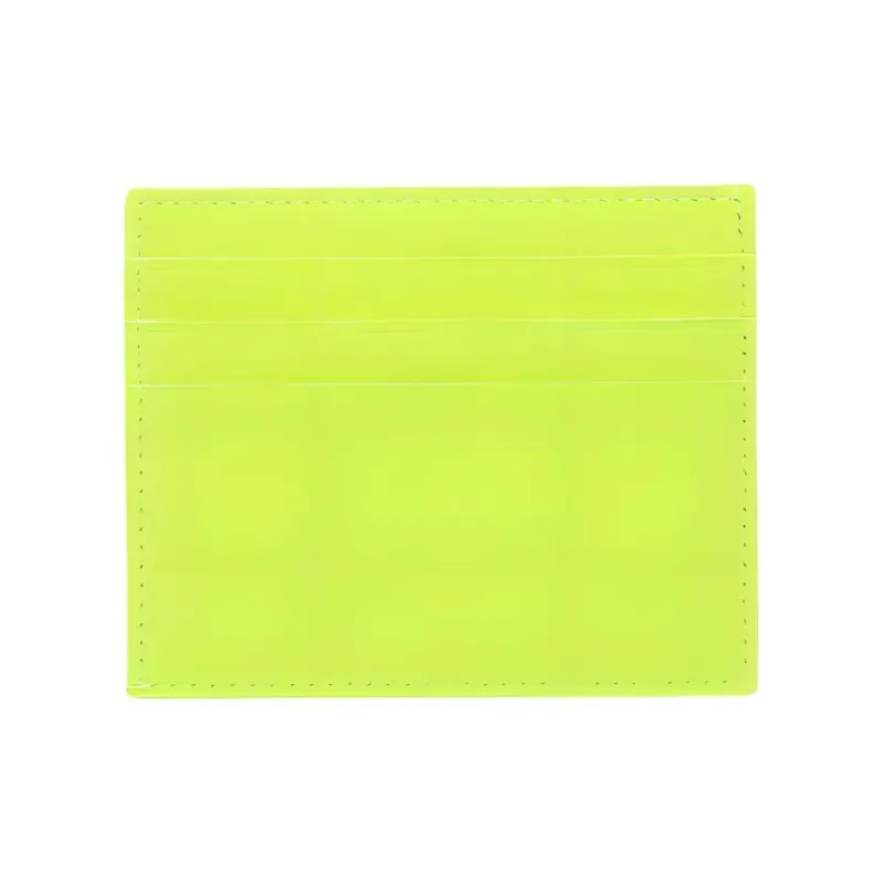 Balenciaga Grained Calfskin Wallets Card Holders Men's Light Yellow-1