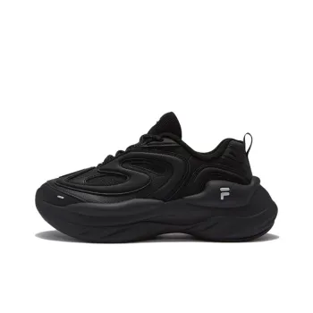FILA FUSION BUZZARD Meteor Shoes Anti Slip Wear Resistant Low Top Chunky Sneakers Women's Black
