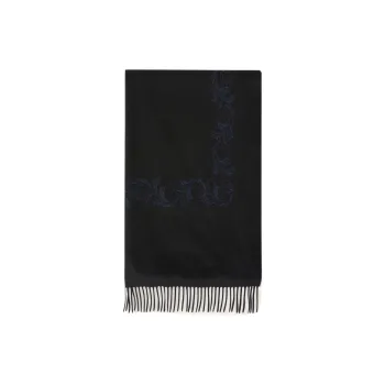 Loro Piana Cashmere Knit Scarves Women's Black