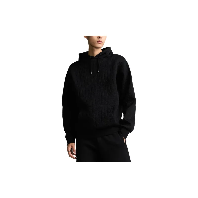 DIOR Monogrammed Drawstring Hoodie-4