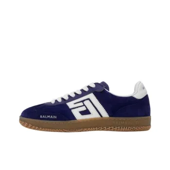 BALMAIN Low Top Skateboard Shoes Women's Dark Purple