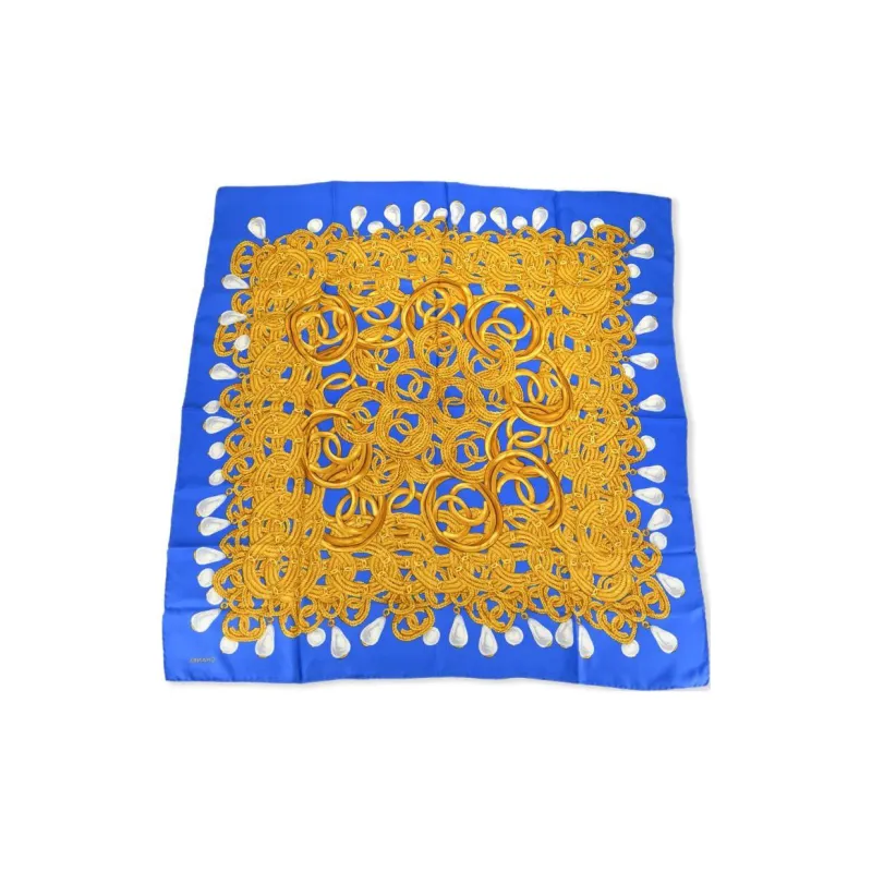 CHANEL 1990-2000s Cc Logo-print Scarf-1