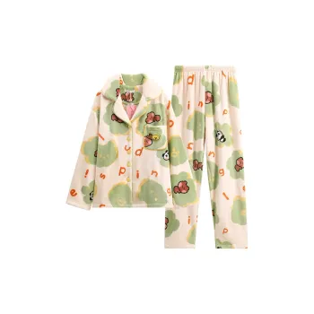 FENTENG x LINE FRIENDS Pajama Set Women's Apricot