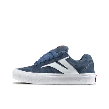VFDF Puffy Shoes Anti Slip Wear Resistant Low Top Skateboard Shoes Unisex Sea Blue White