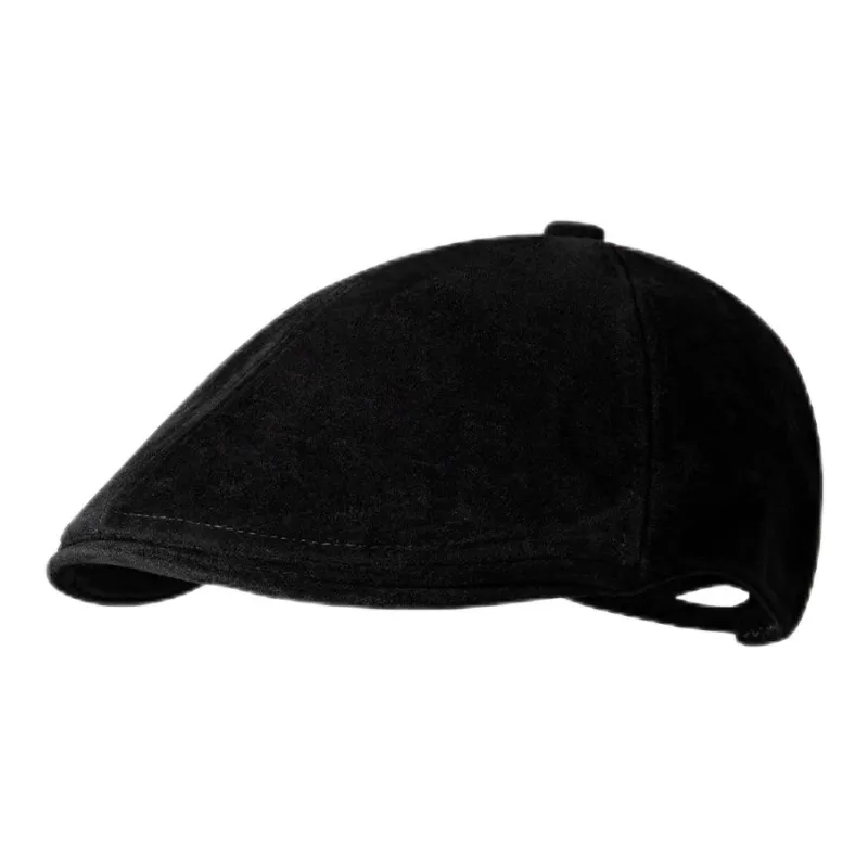 EEEENO PU Leather Berets Unisex-3