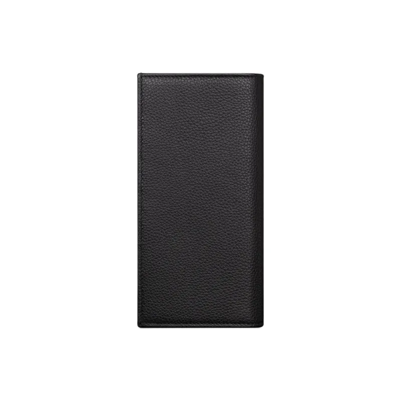 DIOR Cotton With Cow Leather Patchwork Wallet Unisex Black-2