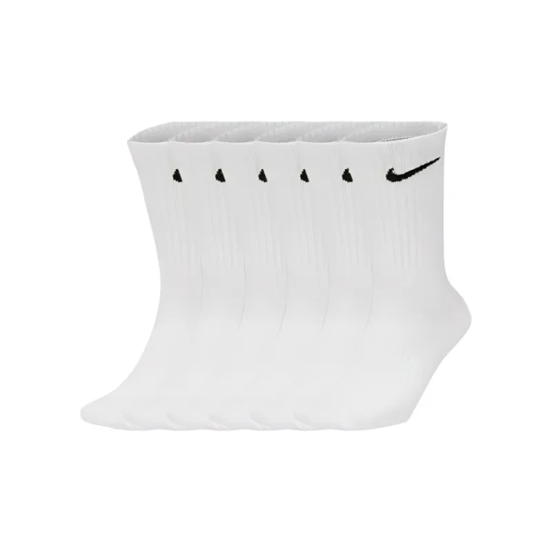 Nike Everyday Plus Cushioned Crew Socks 6 Pairs White-1