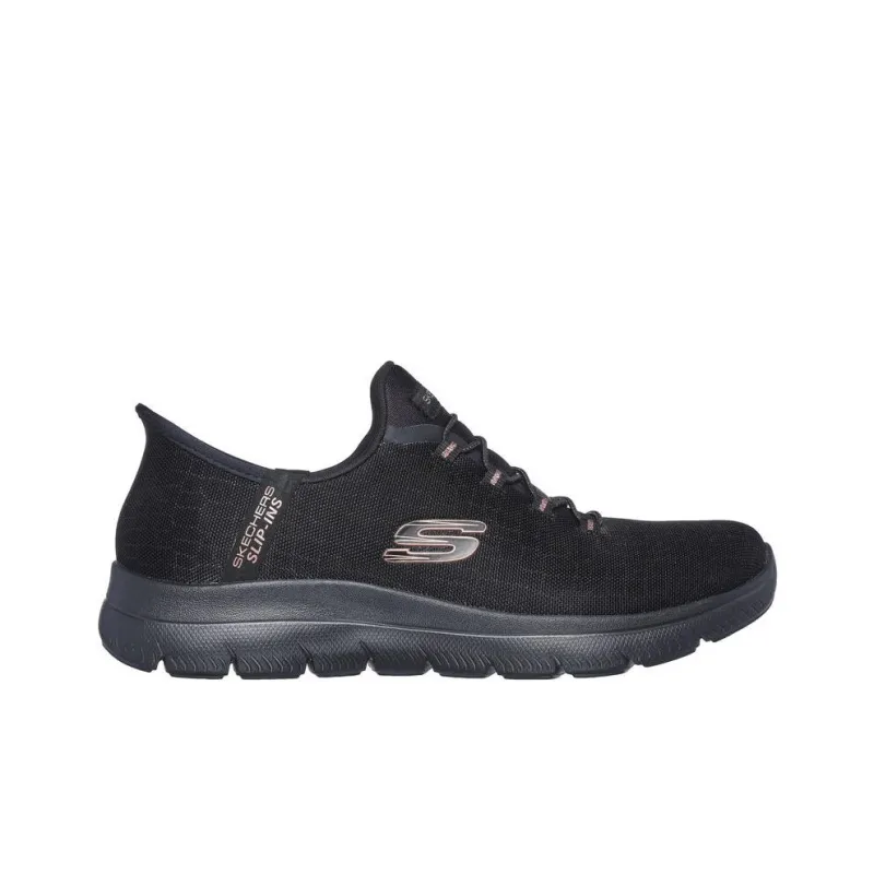 Skechers Summits Anti Slip Wear Resistant Low Top Casual Shoes Women's Black-1