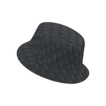 DIOR Cotton Bucket Hats Men's Black