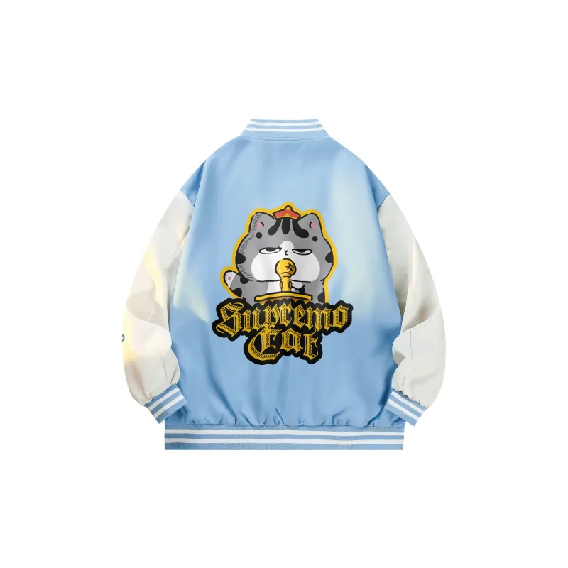 Supremo Cat Baseball Jacket Unisex-7