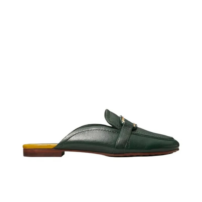 TORY BURCH Wrap toe Slippers Women's Green-1