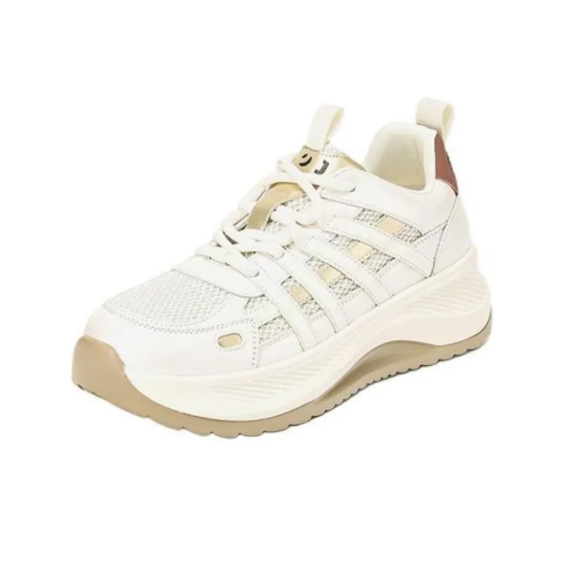 JOSINY Anti-Slip Wear-Resistant Low-Top Chunky Sneakers Women's-4