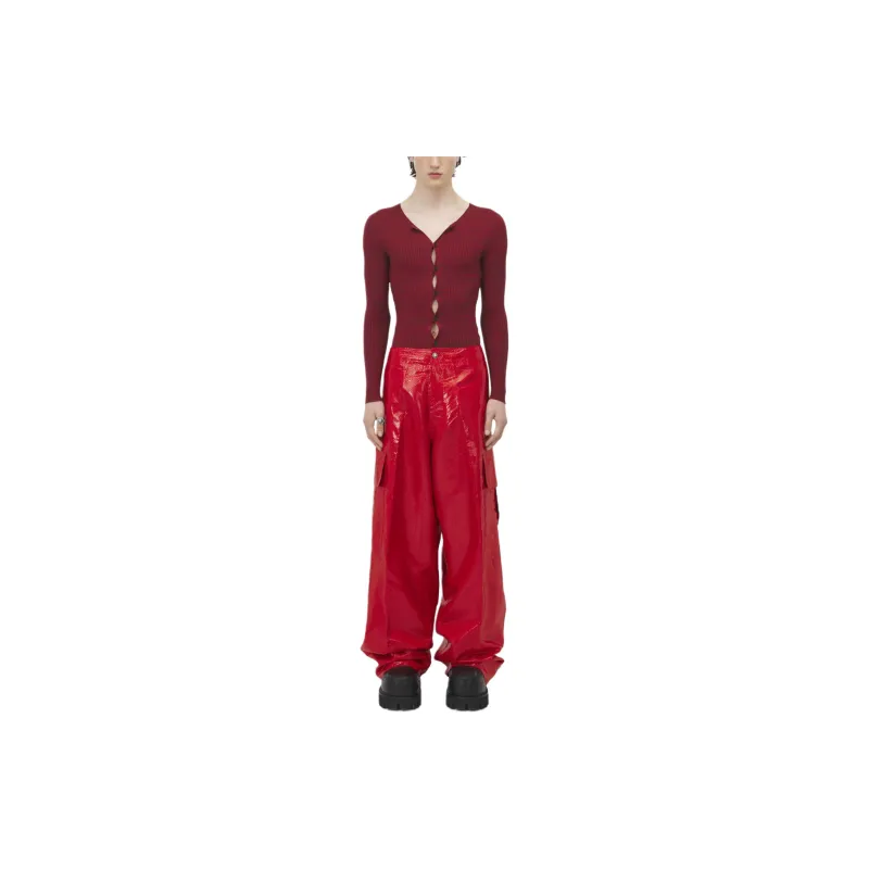 Alexander McQueen FW24 Cargo Pants Men's Fire Red-1