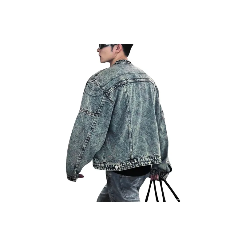 TESTUNG Denim Jackets Unisex-6