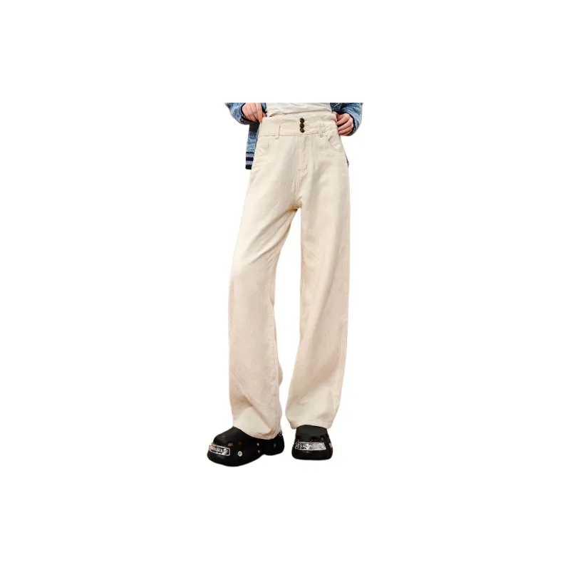 Coolhut Jeans Women's White-2
