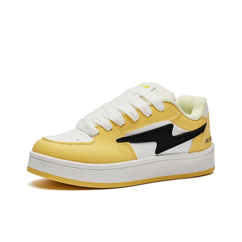MEXICAN Abrasion Resistant Low Top Skateboard Shoes Women's White-11