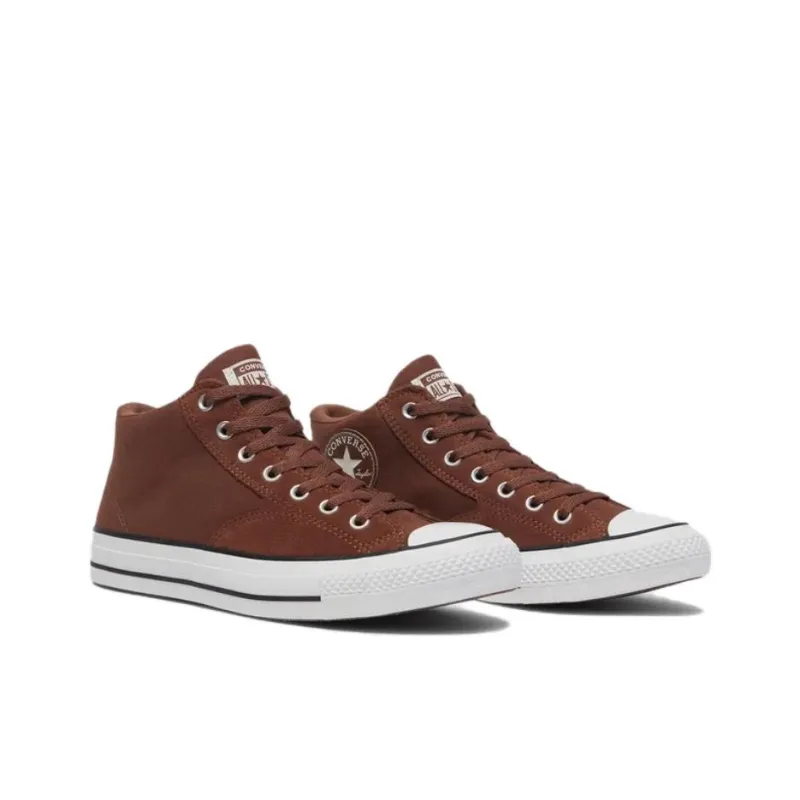 Converse All Star Anti Slip Wear Resistant Mid Top Canvas Shoes Unisex Brown-2